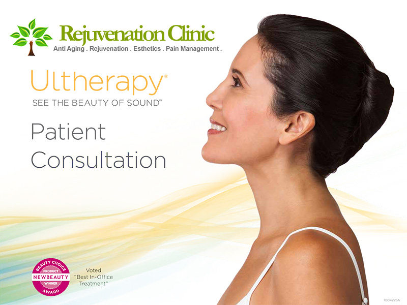 patient consultation face neck chest Ultherapy